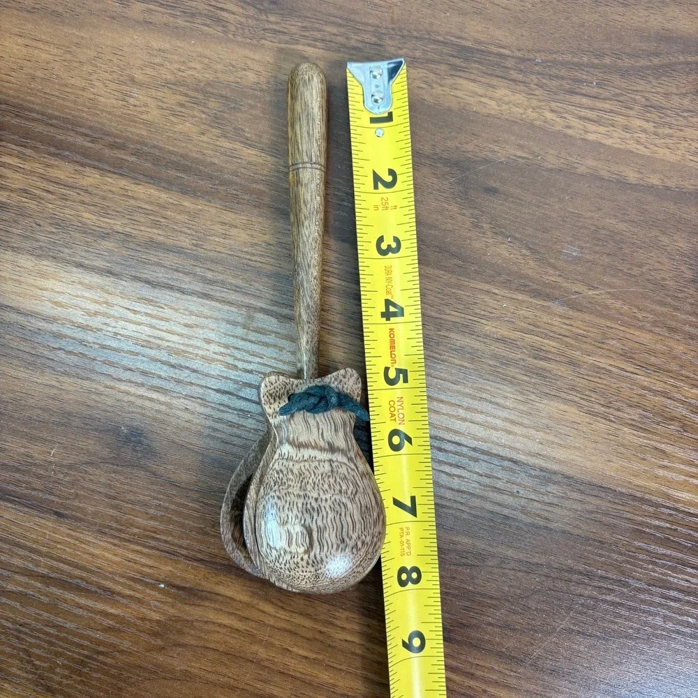 Vintage Wooden Stained Castanets Clackers Instruments No chips Perfect